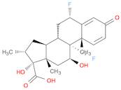 Androsta-1,4-diene-17-carboxylic acid,6,9-difluoro-11,17-dihydroxy-16-methyl-3-oxo-, (6a,11b,16a...