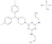 1,3,5-Triazine-2,4-diamine,6-[4-[bis(4-fluorophenyl)methyl]-1-piperazinyl]-N,N'-di-2-propenyl-,dim…