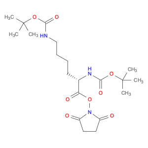 Carbamic acid,[(1S)-1-[[(2,5-dioxo-1-pyrrolidinyl)oxy]carbonyl]-1,5-pentanediyl]bis-,bis(1,1-dimet…