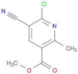 3-Pyridinecarboxylic acid, 6-chloro-5-cyano-2-methyl-, methyl ester