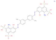 1,3-Naphthalenedisulfonic acid,6,6'-[(3,3'-dimethyl[1,1'-biphenyl]-4,4'-diyl)bis(azo)]bis[4-amin...