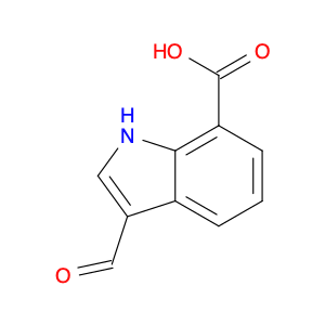 1H-Indole-7-carboxylic acid, 3-formyl-