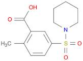 2-Methyl-5-(piperidin-1-ylsulfonyl)benzoic acid