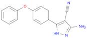 1H-Pyrazole-4-carbonitrile, 3-amino-5-(4-phenoxyphenyl)-