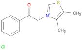 Thiazolium, 4,5-dimethyl-3-(2-oxo-2-phenylethyl)-, chloride