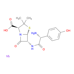 4-Thia-1-azabicyclo[3.2.0]heptane-2-carboxylic acid,6-[[(2R)-amino(4-hydroxyphenyl)acetyl]amino]-3…