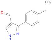 1H-Pyrazole-4-carboxaldehyde, 3-(4-ethylphenyl)-