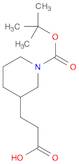 3-Piperidinepropanoic acid, 1-[(1,1-dimethylethoxy)carbonyl]-