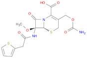 5-Thia-1-azabicyclo[4.2.0]oct-2-ene-2-carboxylic acid,3-[[(aminocarbonyl)oxy]methyl]-7-methoxy-8...