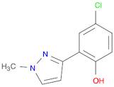 Phenol, 4-chloro-2-(1-methyl-1H-pyrazol-3-yl)-