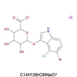 5-Bromo-4-chloro-3-indolyl b-D-glucuronide sodium salt trihydrate