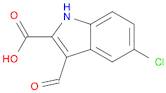 1H-Indole-2-carboxylic acid, 5-chloro-3-formyl-