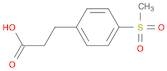 Benzenepropanoic acid, 4-(methylsulfonyl)-