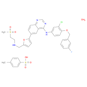 4-Quinazolinamine,N-[3-chloro-4-[(3-fluorophenyl)methoxy]phenyl]-6-[5-[[[2-(methylsulfonyl)ethyl]a…