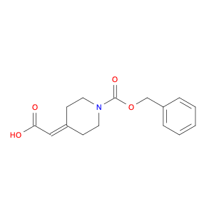 1-Piperidinecarboxylic acid, 4-(carboxymethylene)-, 1-(phenylmethylester)