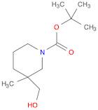 1-Piperidinecarboxylic acid, 3-(hydroxymethyl)-3-methyl-,1,1-dimethylethyl ester