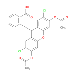 Benzoic acid, 2-[3,6-bis(acetyloxy)-2,7-dichloro-9H-xanthen-9-yl]-