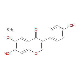 4H-1-Benzopyran-4-one, 7-hydroxy-3-(4-hydroxyphenyl)-6-methoxy-