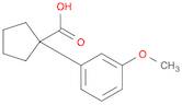 1-(3-methoxyphenyl)cyclopentane-1-carboxylic acid