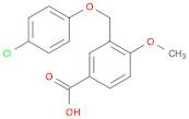 3-[(4-chlorophenoxy)methyl]-4-methoxybenzoic acid