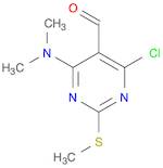 5-Pyrimidinecarboxaldehyde,4-chloro-6-(dimethylamino)-2-(methylthio)-