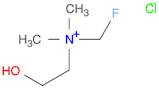 Ethanaminium,N-(fluoromethyl)-2-hydroxy-N,N-dimethyl-, chloride (9CI)