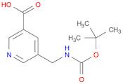 3-Pyridinecarboxylic acid,5-[[[(1,1-dimethylethoxy)carbonyl]amino]methyl]-