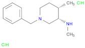 3-Piperidinamine, N,4-dimethyl-1-(phenylmethyl)-, dihydrochloride,(3R,4R)-rel-