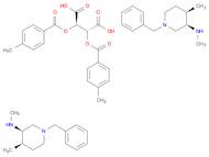 Butanedioic acid, 2,3-bis[(4-methylbenzoyl)oxy]-, (2R,3R)-, compd. with(3R,4R)-N,4-dimethyl-1-(phe…