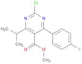 5-Pyrimidinecarboxylic acid,2-chloro-4-(4-fluorophenyl)-6-(1-methylethyl)-, methyl ester