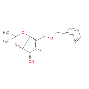 4H-Cyclopenta-1,3-dioxol-4-ol,5-fluoro-3a,6a-dihydro-2,2-dimethyl-6-[(phenylmethoxy)methyl]-,(3aS,…