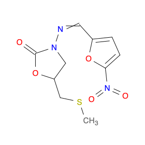 2-Oxazolidinone,5-[(methylthio)methyl]-3-[[(5-nitro-2-furanyl)methylene]amino]-