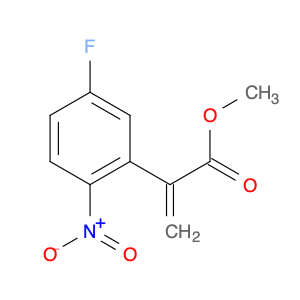 Benzeneacetic acid, 5-fluoro-a-methylene-2-nitro-, methyl ester