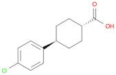 Cyclohexanecarboxylic acid, 4-(4-chlorophenyl)-, trans-