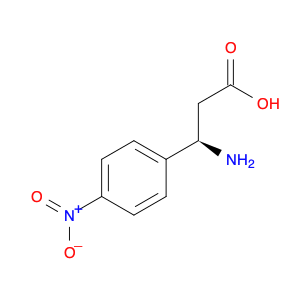 Benzenepropanoic acid, b-amino-4-nitro-, (bR)-