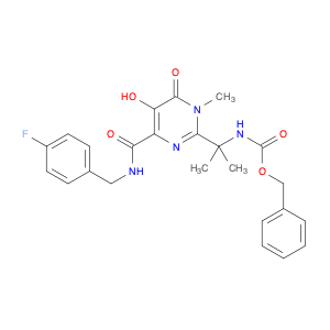 Carbamic acid,[1-[4-[[[(4-fluorophenyl)methyl]amino]carbonyl]-1,6-dihydro-5-hydroxy-1-methyl-6-o...