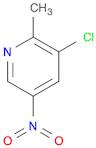 Pyridine, 3-chloro-2-methyl-5-nitro-