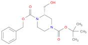 1,4-Piperazinedicarboxylic acid, 2-(hydroxymethyl)-,4-(1,1-dimethylethyl) 1-(phenylmethyl) ester...