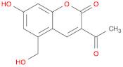 2H-1-Benzopyran-2-one, 3-acetyl-7-hydroxy-5-(hydroxymethyl)-