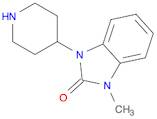 2H-Benzimidazol-2-one, 1,3-dihydro-1-methyl-3-(4-piperidinyl)-