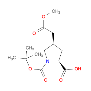 1,2-Pyrrolidinedicarboxylic acid, 4-(2-methoxy-2-oxoethyl)-,1-(1,1-dimethylethyl) ester, (2S,4R)-