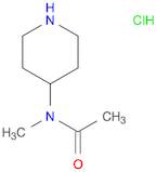 Acetamide, N-methyl-N-4-piperidinyl-, monohydrochloride