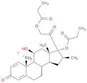 Pregna-1,4-diene-3,20-dione,9-fluoro-11-hydroxy-16-methyl-17,21-bis(1-oxopropoxy)-, (11b,16b)-