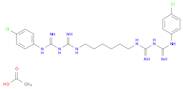 2,4,11,13-Tetraazatetradecanediimidamide,N,N''-bis(4-chlorophenyl)-3,12-diimino-, diacetate