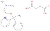 Butanedioic acid, compd. withN,N-dimethyl-2-[1-phenyl-1-(2-pyridinyl)ethoxy]ethanamine (1:1)OTHER …