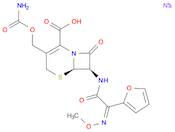 5-Thia-1-azabicyclo[4.2.0]oct-2-ene-2-carboxylic acid,3-[[(aminocarbonyl)oxy]methyl]-7-[[(2Z)-2-...