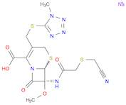 5-Thia-1-azabicyclo[4.2.0]oct-2-ene-2-carboxylic acid,7-[[[(cyanomethyl)thio]acetyl]amino]-7-met...