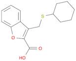 3-[(cyclohexylsulfanyl)methyl]-1-benzofuran-2-carboxylic acid