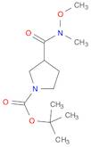 1-Pyrrolidinecarboxylic acid, 3-[(methoxymethylamino)carbonyl]-,1,1-dimethylethyl ester