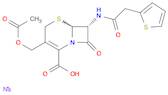 5-Thia-1-azabicyclo[4.2.0]oct-2-ene-2-carboxylic acid,3-[(acetyloxy)methyl]-8-oxo-7-[(2-thienyla...